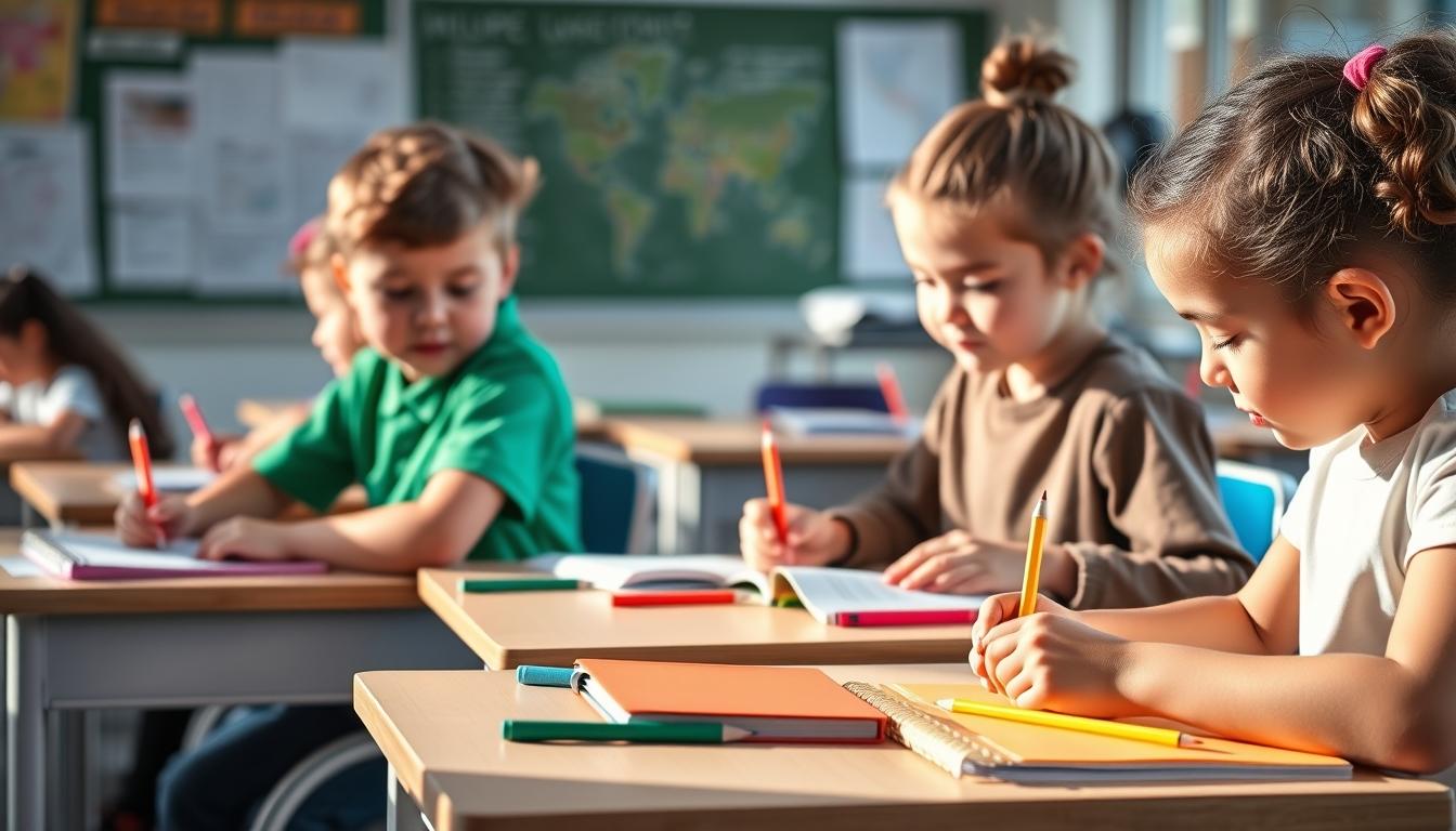 Students working in research laboratory